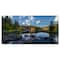Designart - Mountain Lake Surrounded by Trees - Landscape Canvas Art Print